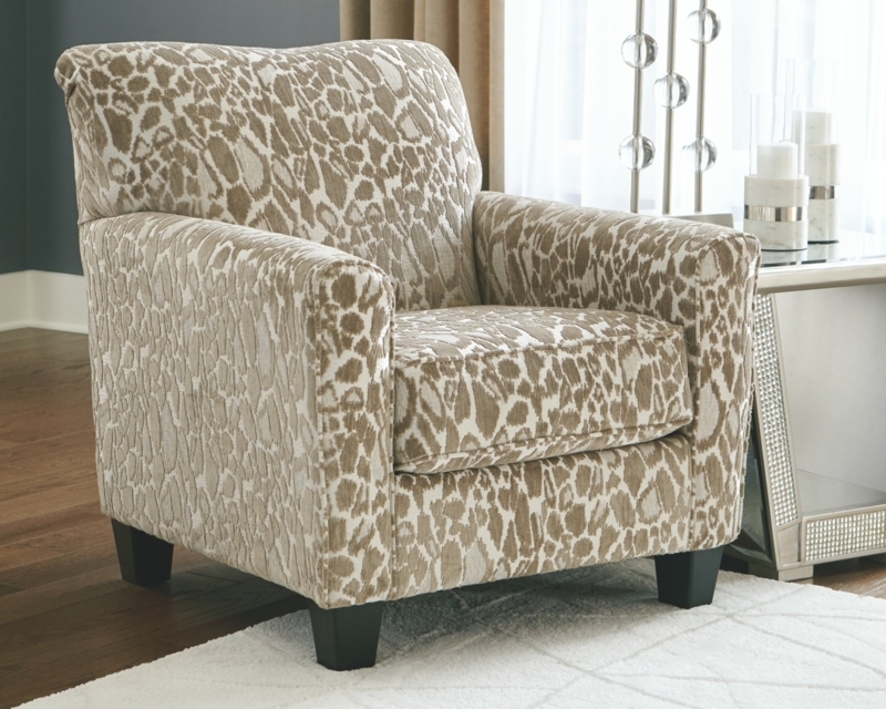 Accent Chair with Subtle Cheetah Pattern