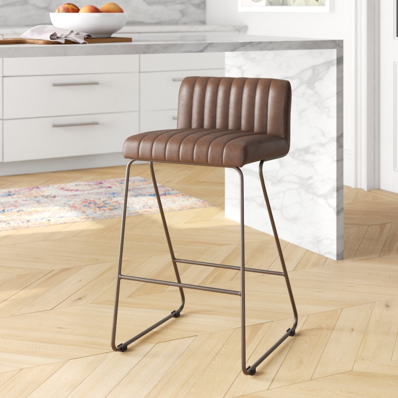Modern Counter Stool with Neutral Tones
