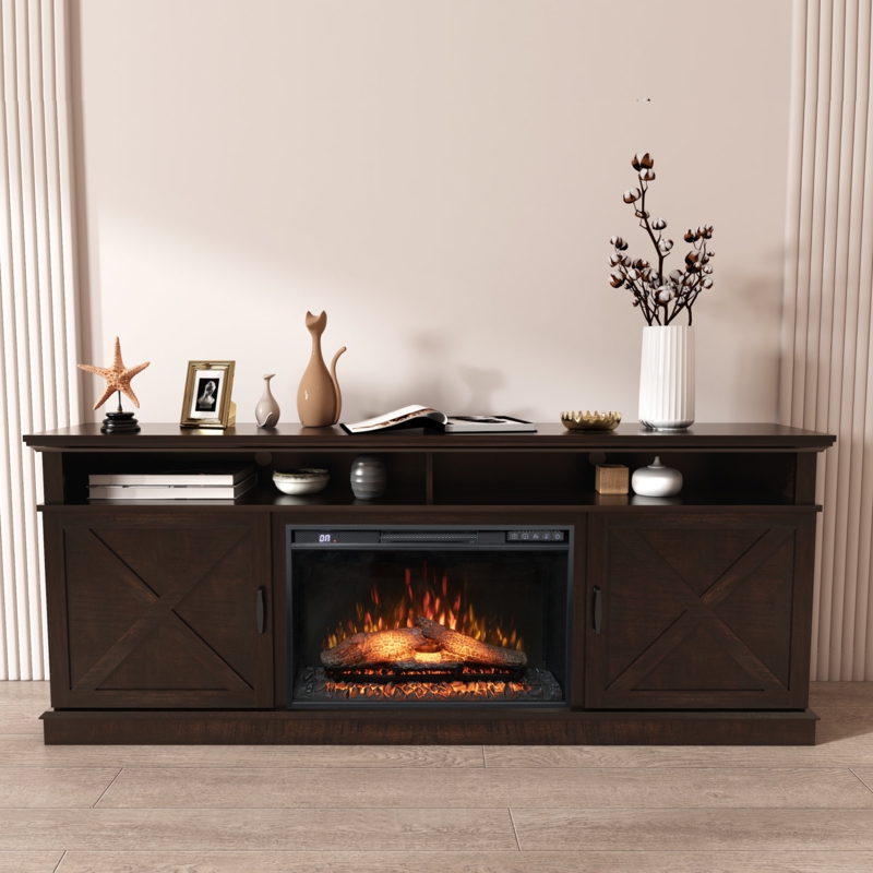 Electric Fireplace TV Cabinet with Storage