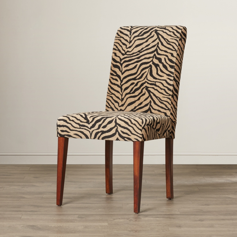 Zebra Print Upholstered Chair