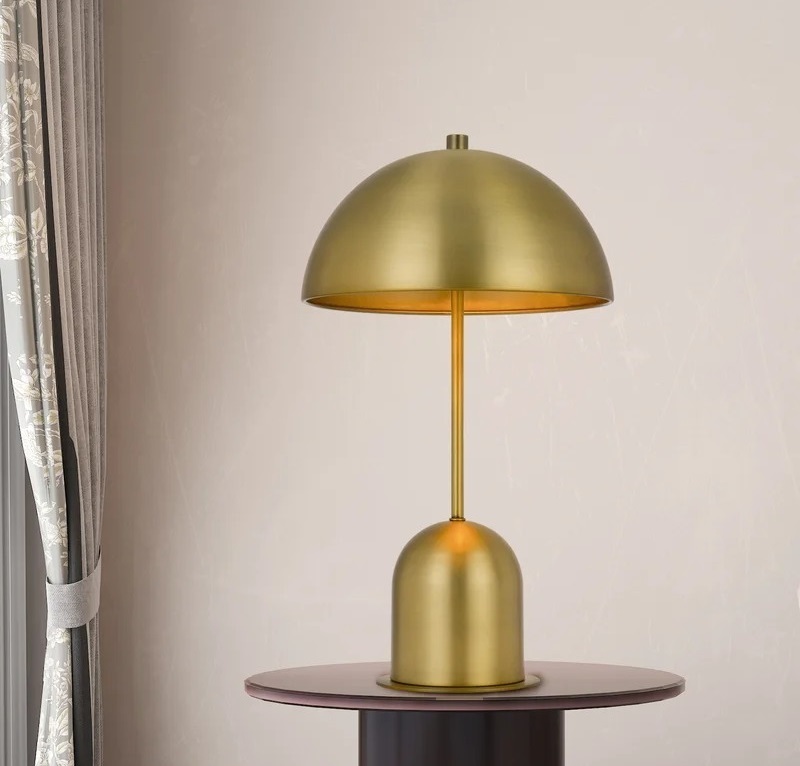 Antique brass dome shade brass lamp