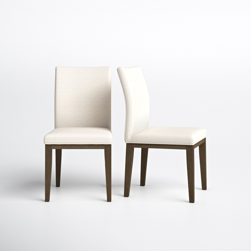 Modern Curve Dining Chair with Top-Grain Leather