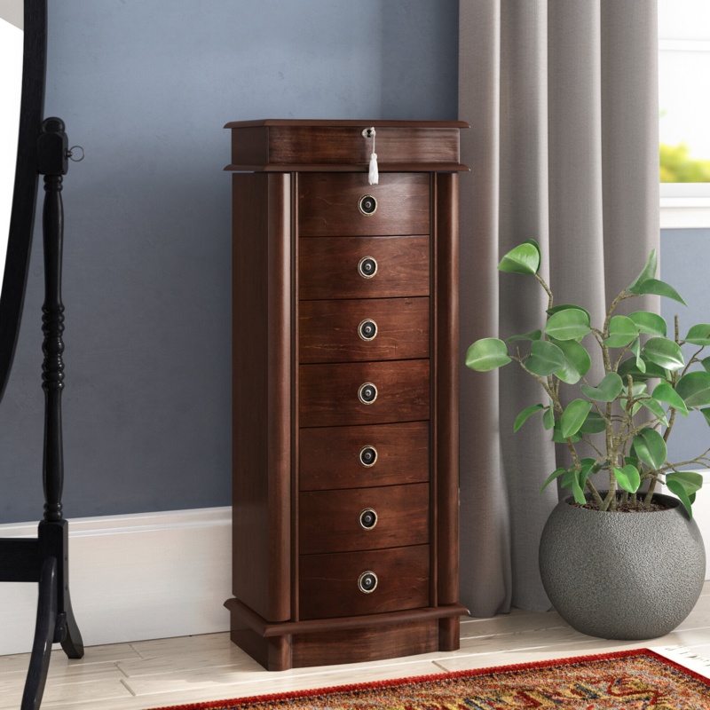 Large Standing Jewelry Armoire