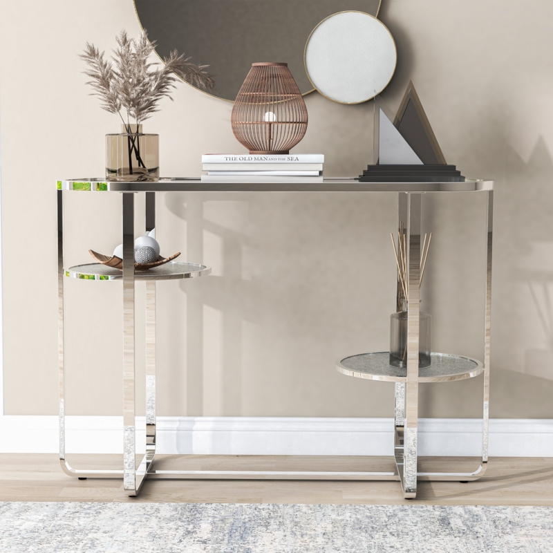 Contemporary Lily Pad Console Table