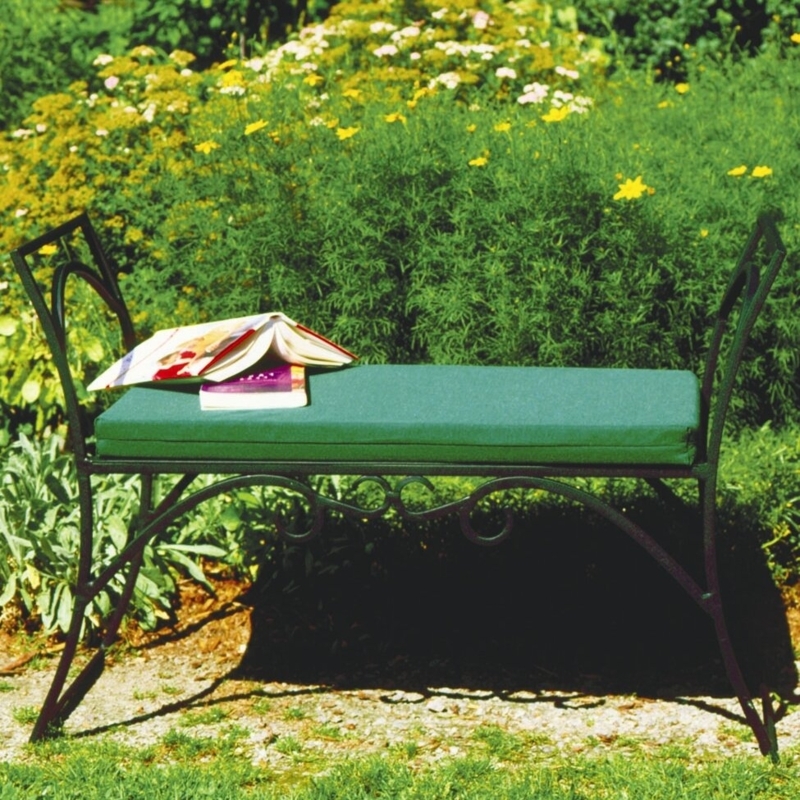 Wrought Iron Backless Bench