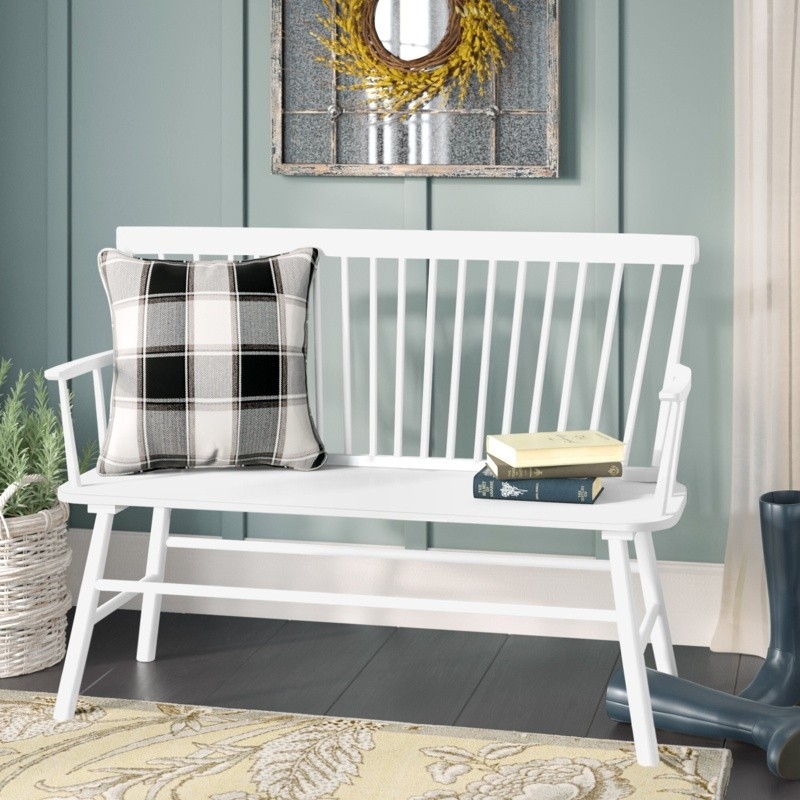 Astride Wood Bench