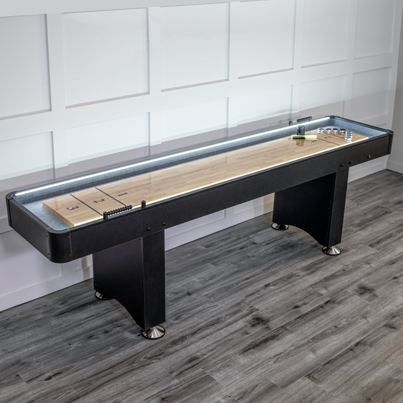 LED Shuffleboard Table with Built-in Scoring