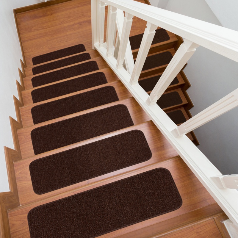 15-Piece Stair Tread Set with Non-Slip Backing