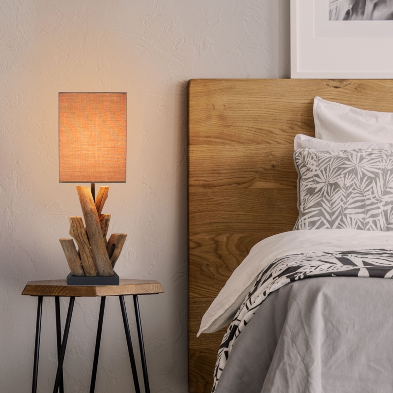 Azriella Recycled Solid Wood Table Lamp