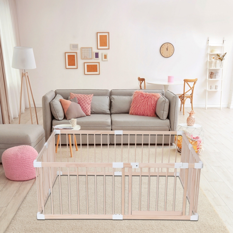 Safety Solid Wooden Playpen