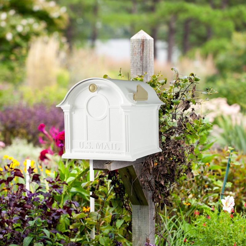 Elegant Post Mounted Mailbox