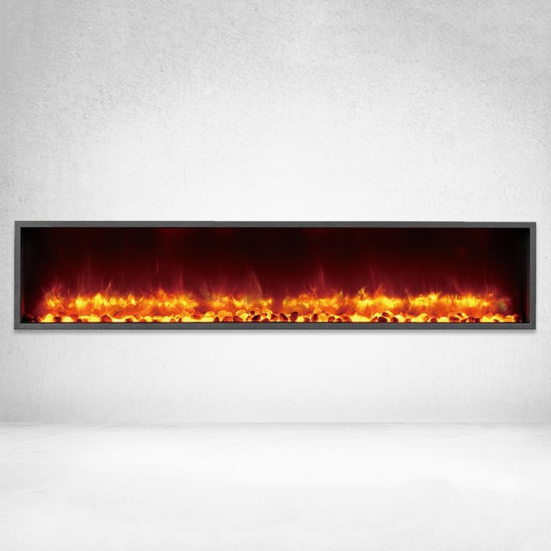 LED Electric Fireplace Insert with Colorful Flame Effect