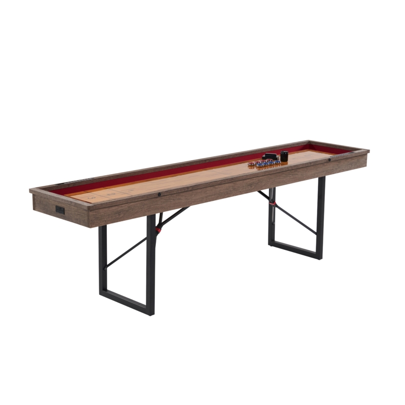 Foldable Shuffleboard Table with Accessories
