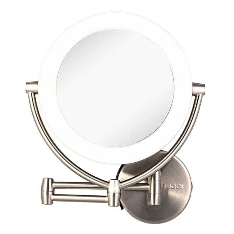Battery powered LED makeup mirror