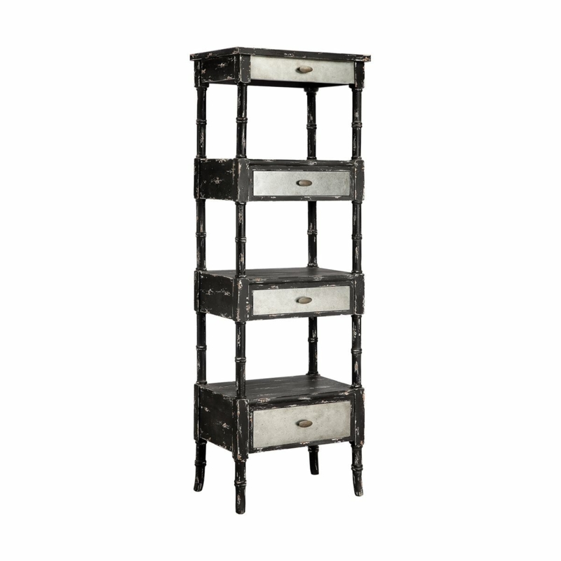 Etagère with Open Shelves and Drawers