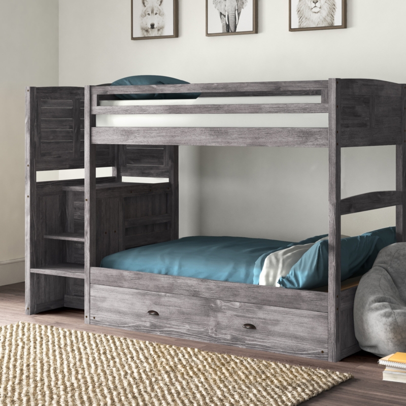 Bunk Bed with Trundle and Storage
