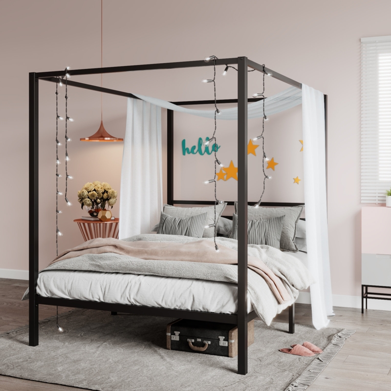 Black 4 deals poster bed