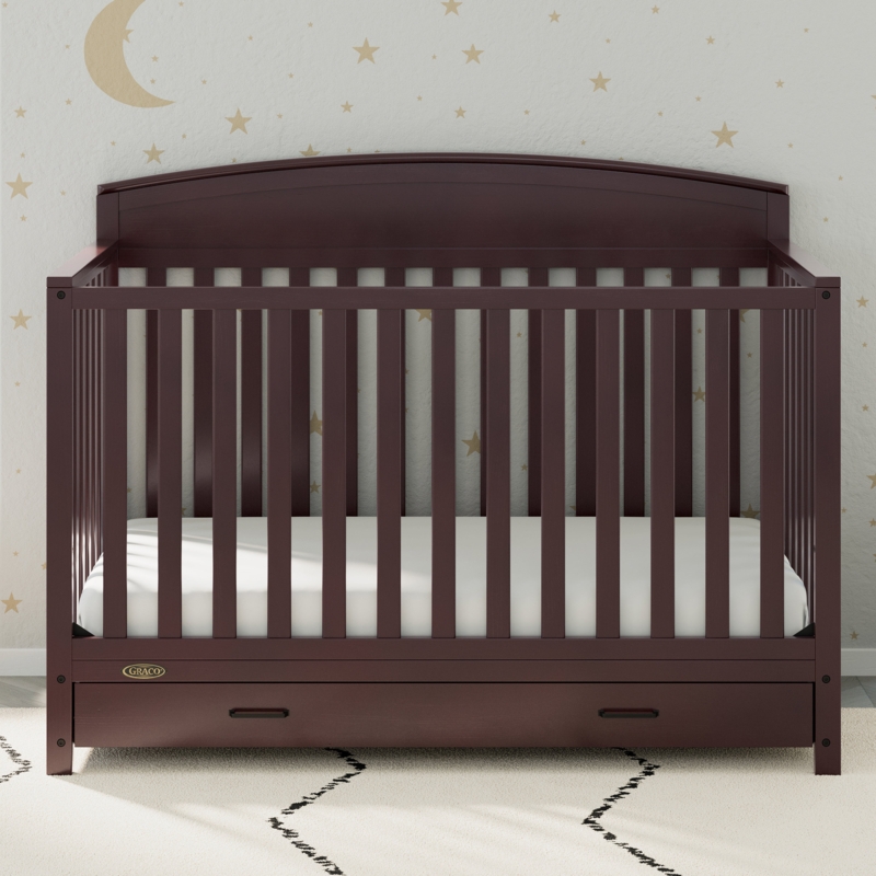 5-in-1 Convertible Crib with Drawer