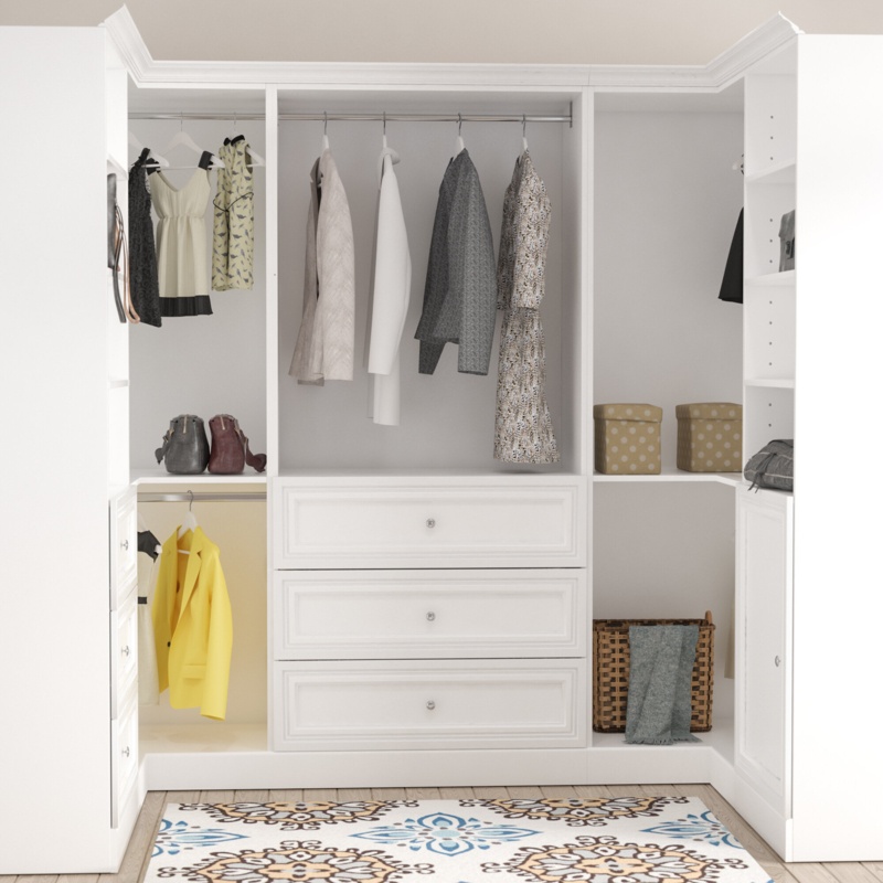 Billington 107" W Closet System Walk-In Sets