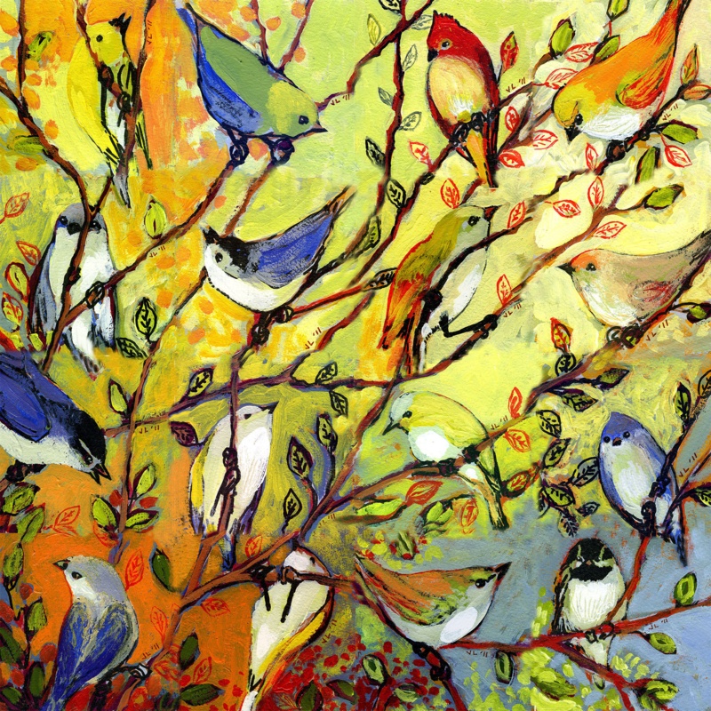 Birds Of A Feather Outdoor Canvas Art