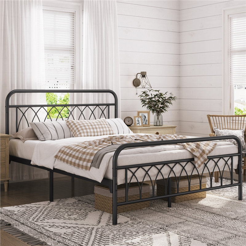 Black Wrought Iron Bed Frame