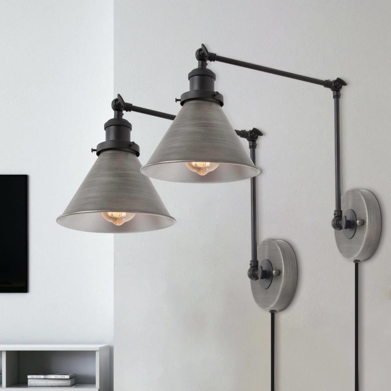 Bloomsbury Iron Swing Arm Sconce