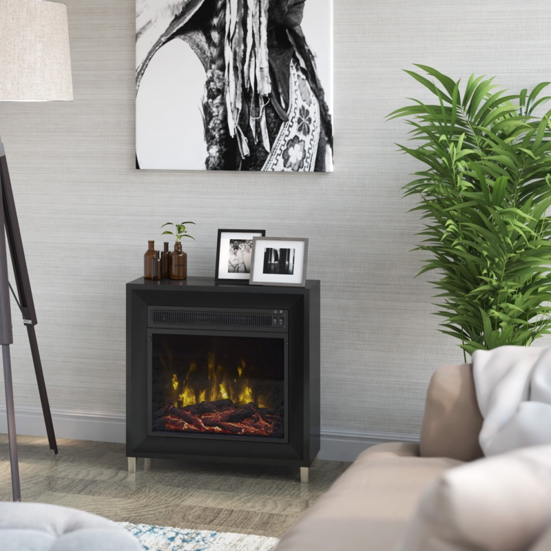 Bloxom 23.63'' W Electric Fireplace