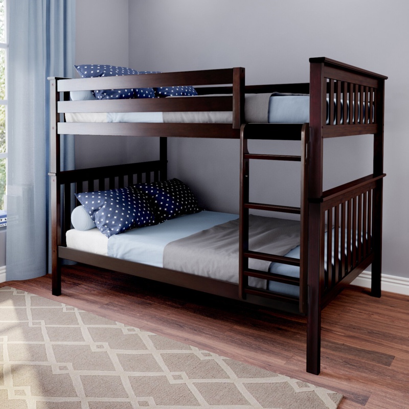 Bolles Full Over Full Solid Wood Standard Bunk Bed by Harriet Bee