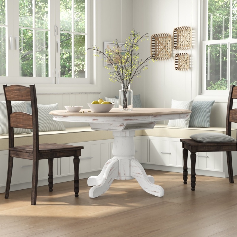 Solid Hardwood Expandable Dining Table