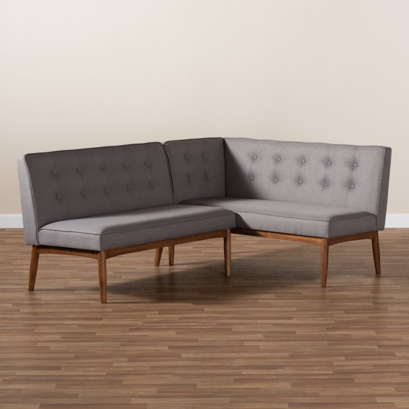 Velvet Upholstered Bedroom Bench with Metallic Accents