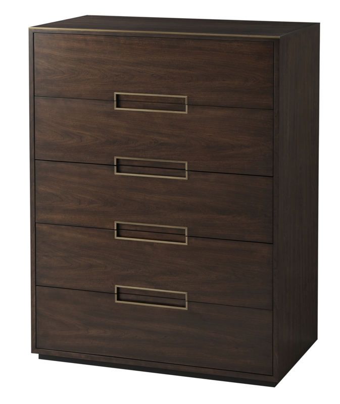 Modern Drawer Chest with Inset Handles