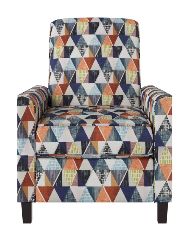 Stylish Recliner Chair with Multi-Kite Pattern