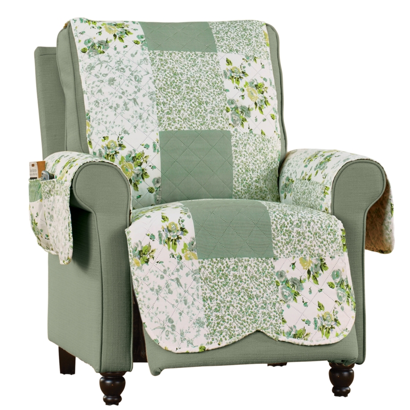Quilted Furniture Covers with Scalloped Edges