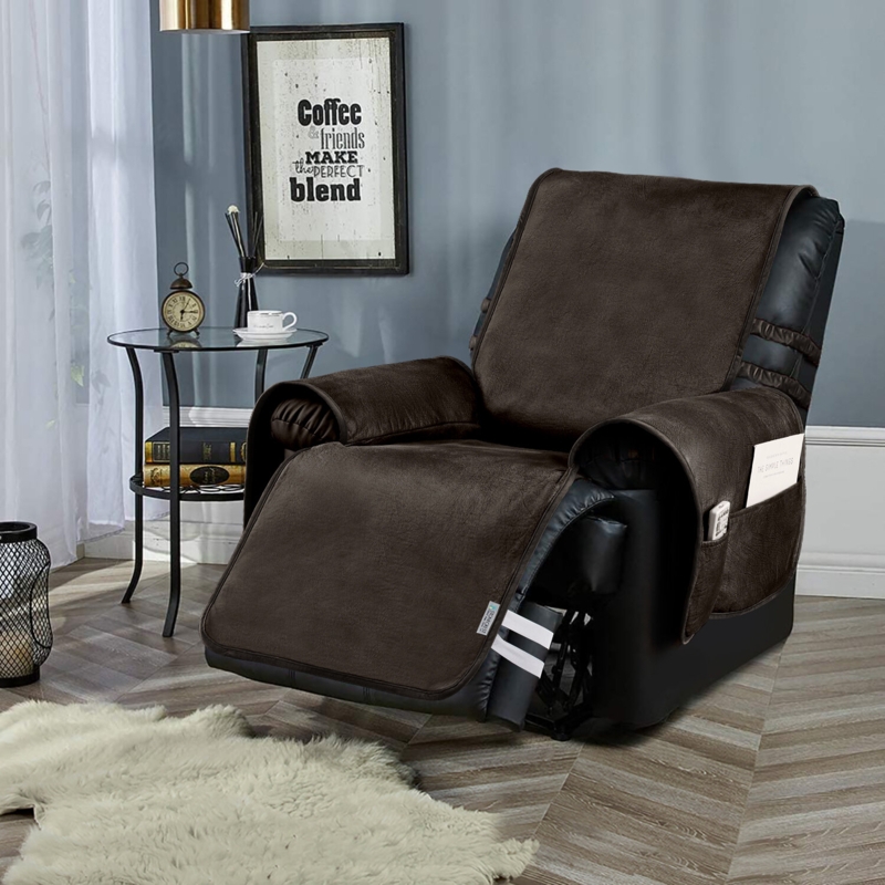 Luxurious Faux Leather Recliner Slipcover