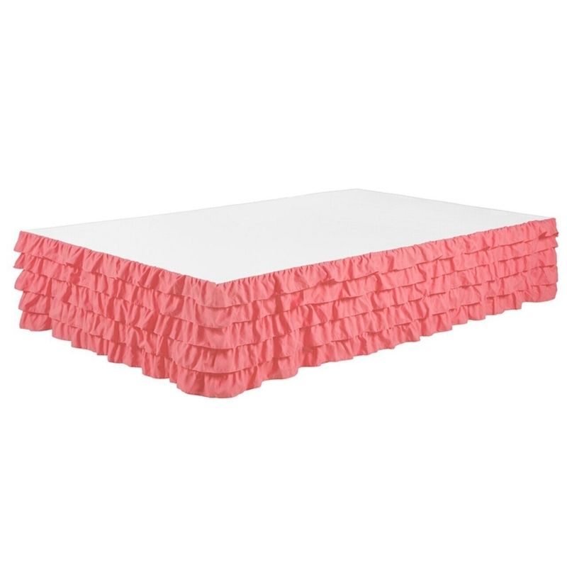 Tiered Ruffle Bed Skirt with Concealed Frame