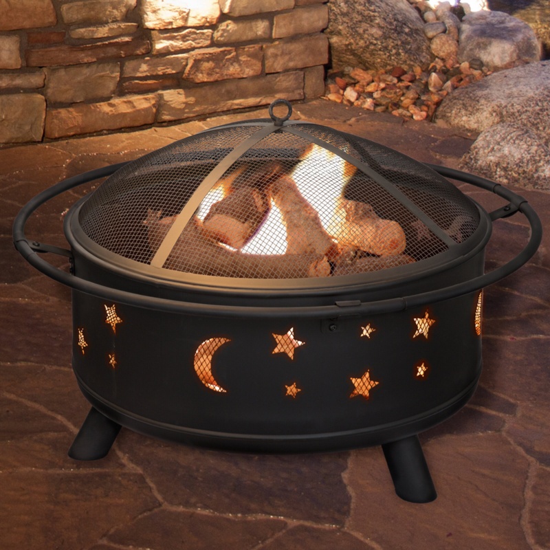 Bridgeman 20'' H x 30'' W Steel Wood Burning Outdoor Fire Pit