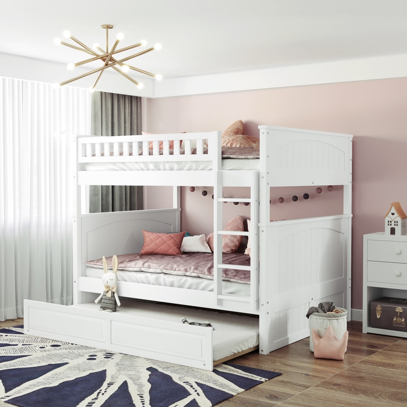Full Over Full Bunk Bed with Trundle