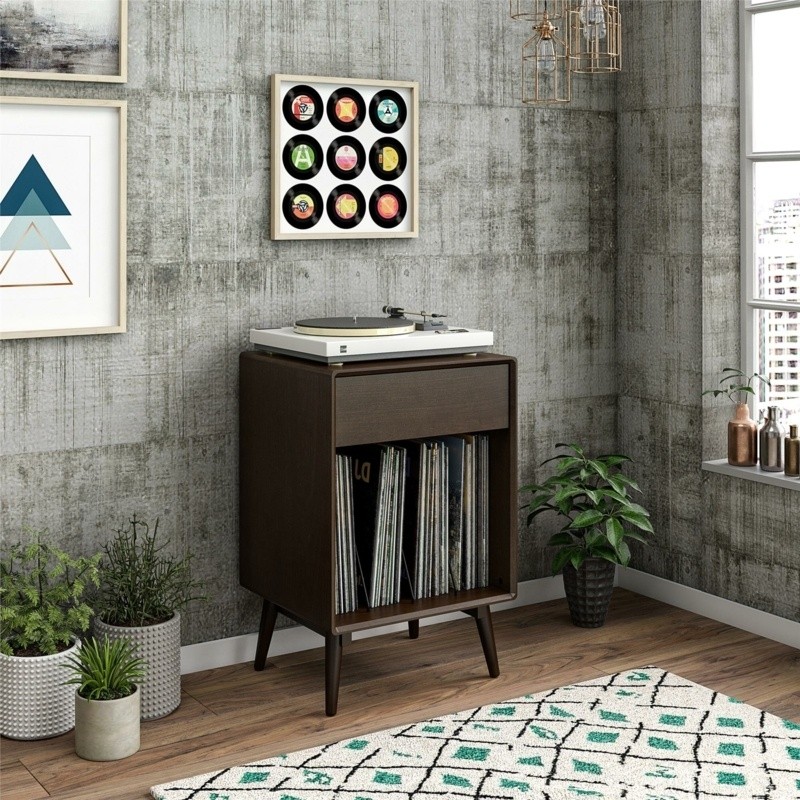 Brittany Turntable Audio Rack