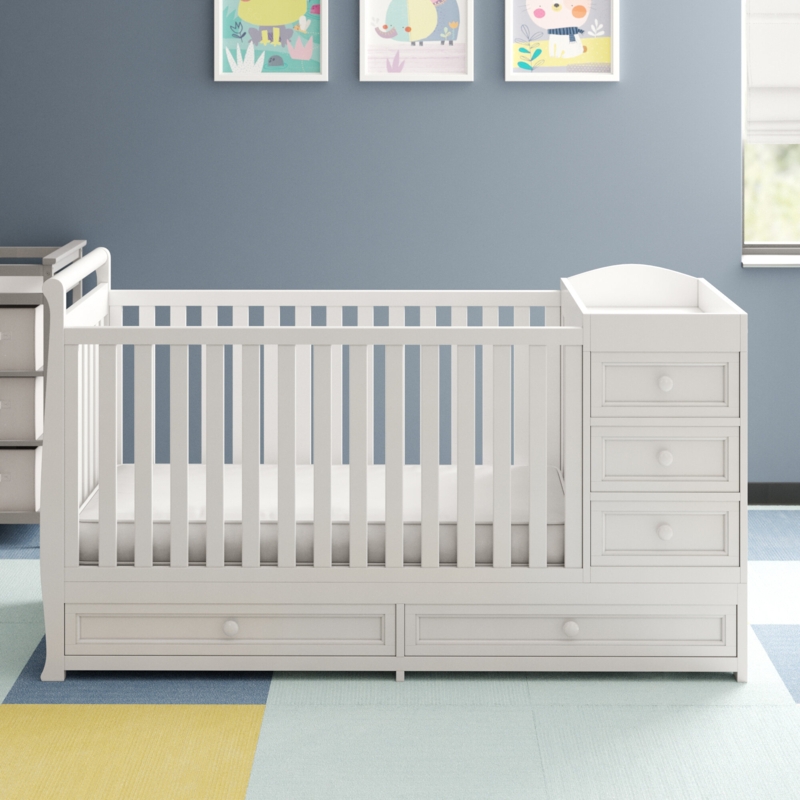Crib with Changing Table and Storage