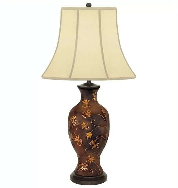 Brown Porcelain Table Lamp