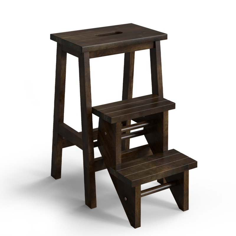 Brylee 3 Tier Step Stool 3 In 1 Folding Ladder 24'' Multi-function