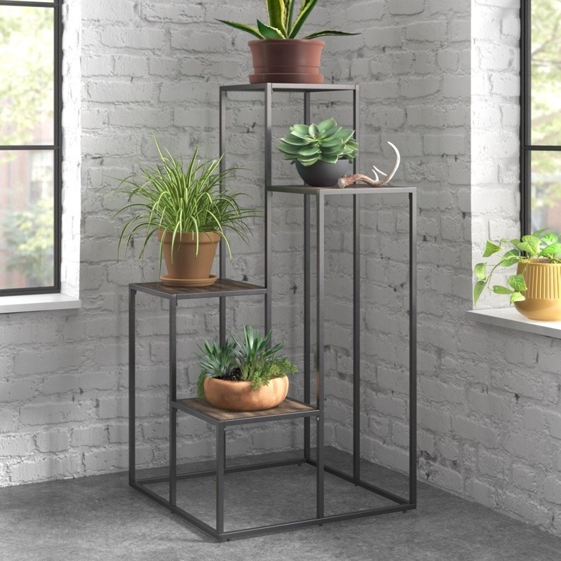 Bryn Square Multi-Tiered Plant Stand