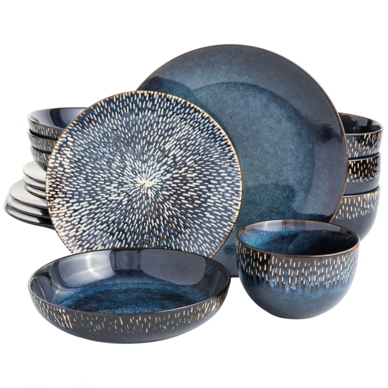 Bungalow Rose Natas Stoneware Dinnerware Set - Service for 4