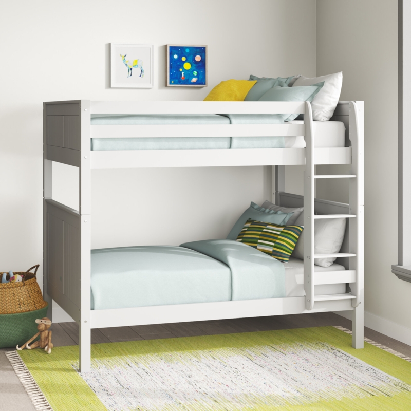 Full Over Full-Size Bunk Bed with Sturdy Construction