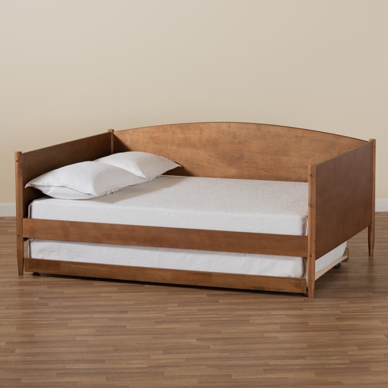 Mid-Century Daybed with Pull-Out Trundle