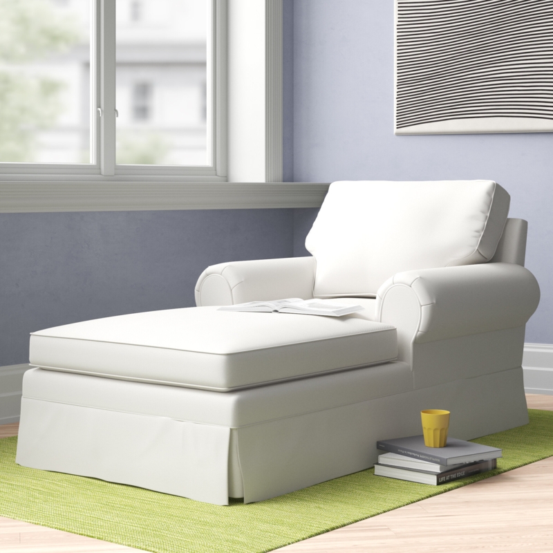 Customizable Chaise Lounge with Recessed Arms