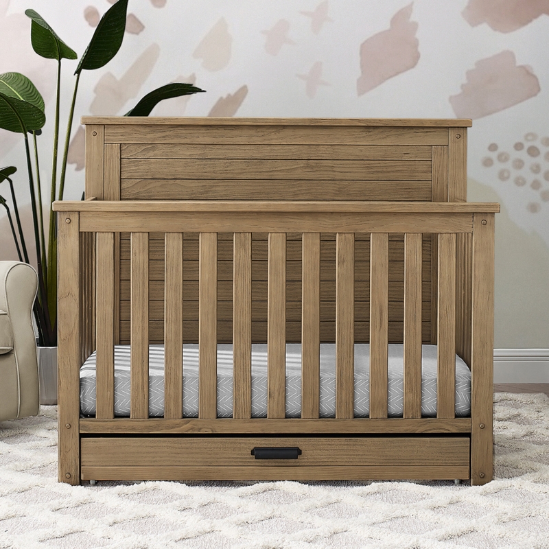 6-in-1 Convertible Crib with Trundle Drawer