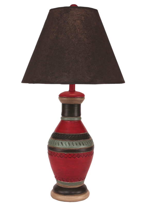 Hydrostone Table Lamp with Parchment Shade