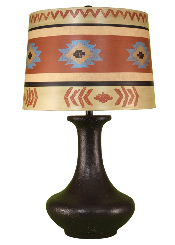 Hydrostone Table Lamp with Parchment Shade