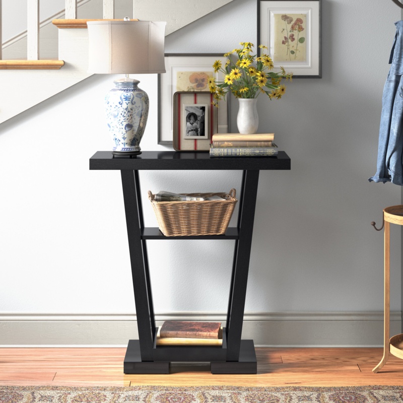 Console Table with Bottom Shelf